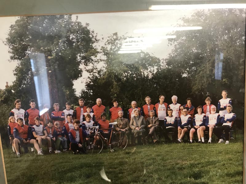 Old photo of cycling club